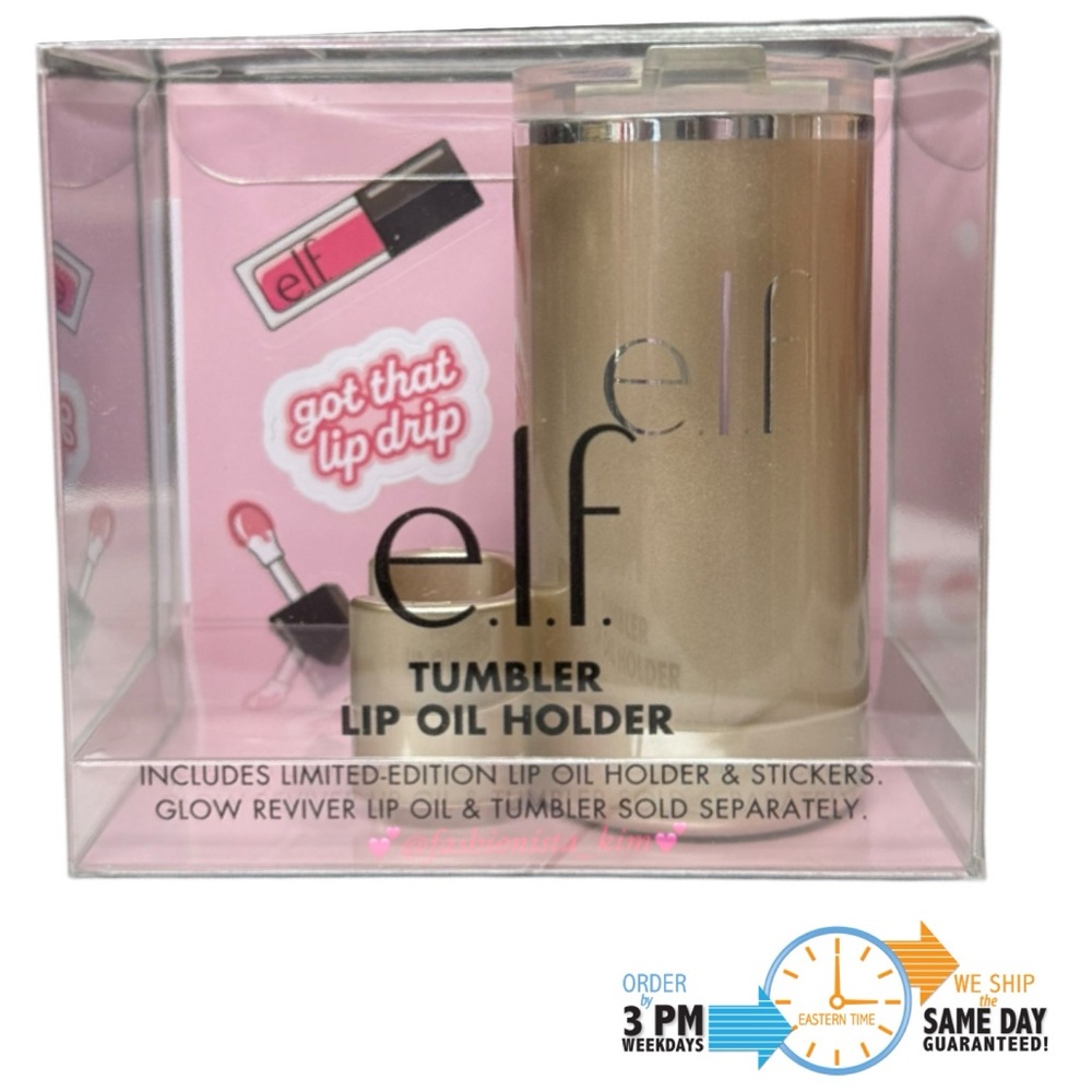 💋 Elf Cosmetics Tumbler Lip Oil Holder Clip On - honey talks - fits Stanley